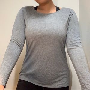 grey long sleeve